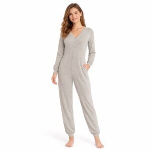 GAP One Piece Onesie Pajamas; stretchy; pockets; oversized; size XS